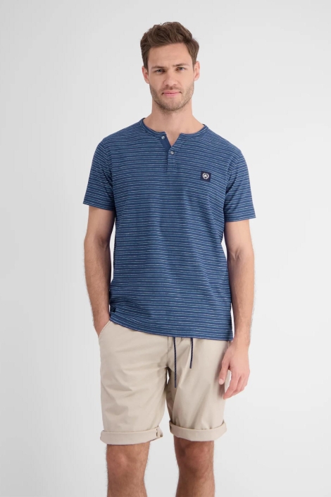 Lerros t-shirt/serafino 1/2 arm